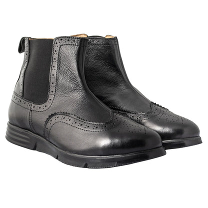 Pure Leather  Super-Light Black Chelsea Boots – Thimpu, ICNCHLS2215BL