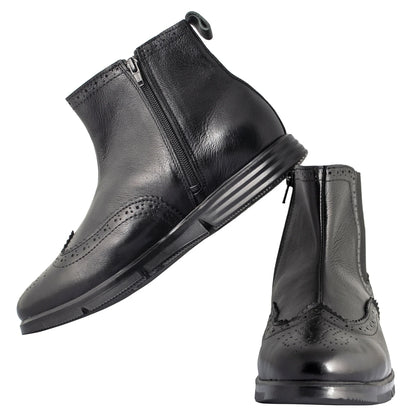 Pure Leather  Super-Light Black Chelsea Boots – Thimpu, ICNCHLS2215BL