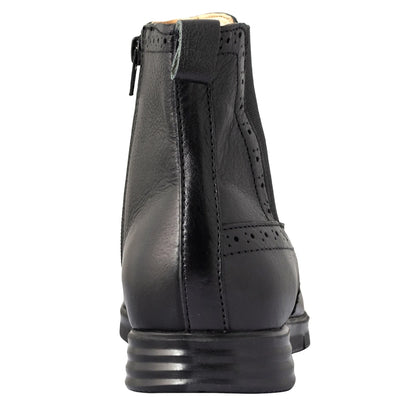 Pure Leather  Super-Light Black Chelsea Boots – Thimpu, ICNCHLS2215BL
