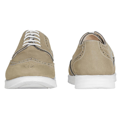 Pure Leather Super-Light Olive Green Brogues - Gimlet (Olive-Green), ICNNOL2203BRG