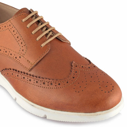 Pure Leather, Super-Light, Tan Brogue - Gimlet (Tan) , ICNTAN2201BRG