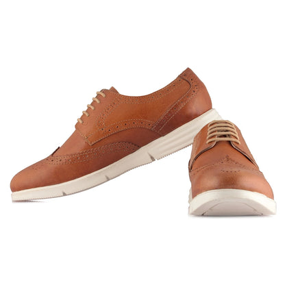 Pure Leather, Super-Light, Tan Brogue - Gimlet (Tan) , ICNTAN2201BRG
