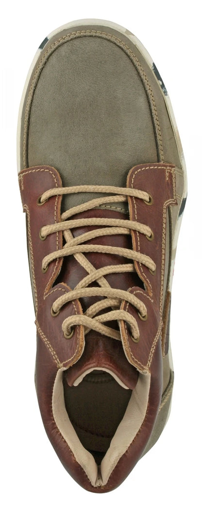 Pure Leather Olive Green Boots with Rubber Sole - Johnson, JRDLIV402OLV