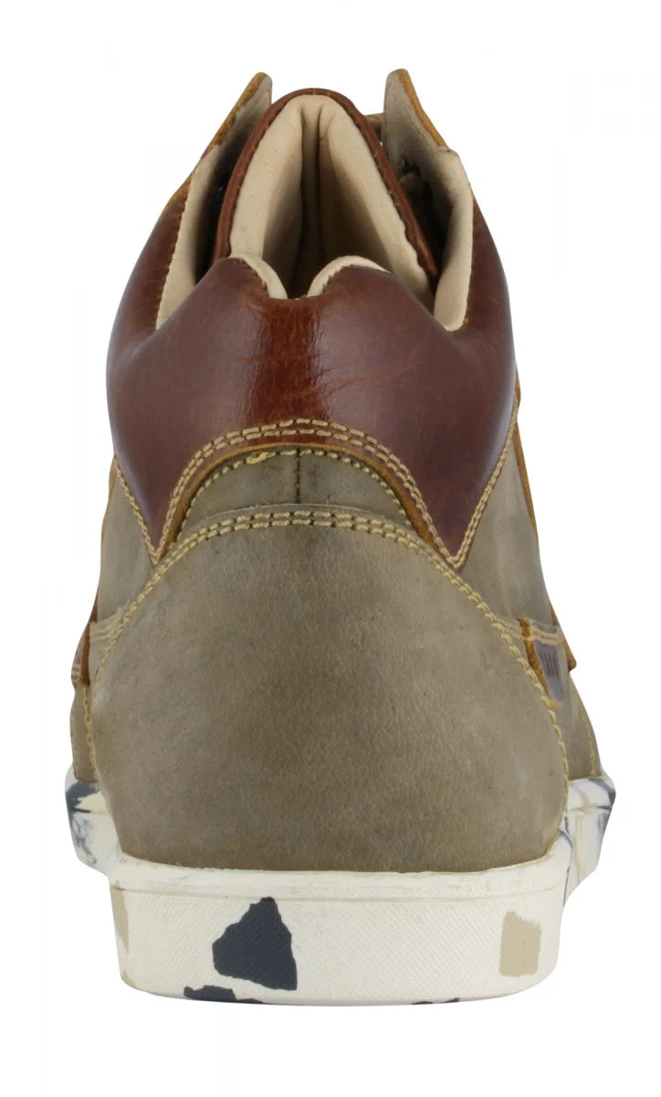 Pure Leather Olive Green Boots with Rubber Sole - Johnson, JRDLIV402OLV