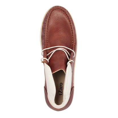 Pure Leather Low Ankle, Tan Boots with Rubber Sole - Bismark (Tan), LIV0502Tan