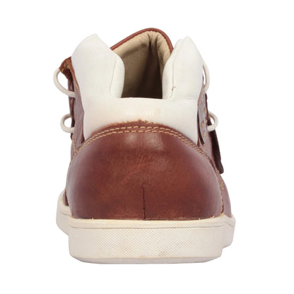 Pure Leather Low Ankle, Tan Boots with Rubber Sole - Bismark (Tan), LIV0502Tan