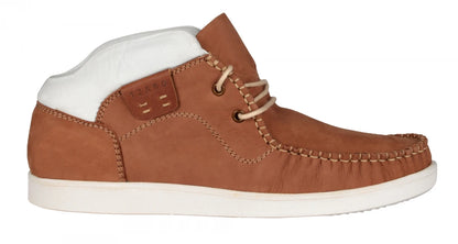 Pure Leather Low Ankle, Tan Boots with Rubber Sole    - Bismark (Tan), LIV0505WHTN