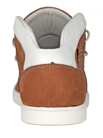 Pure Leather Low Ankle, Tan Boots with Rubber Sole    - Bismark (Tan), LIV0505WHTN