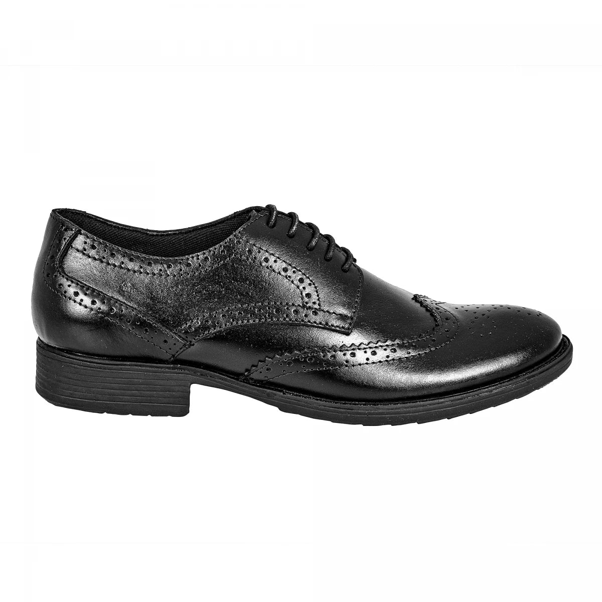 Pure Leather Formal Black Brogue – ADJ, MFBRG529BL