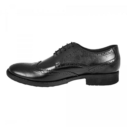 Pure Leather Formal Black Brogue – ADJ, MFBRG529BL