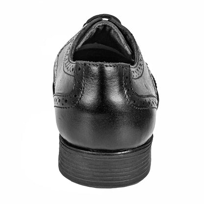 Pure Leather Formal Black Brogue – ADJ, MFBRG529BL