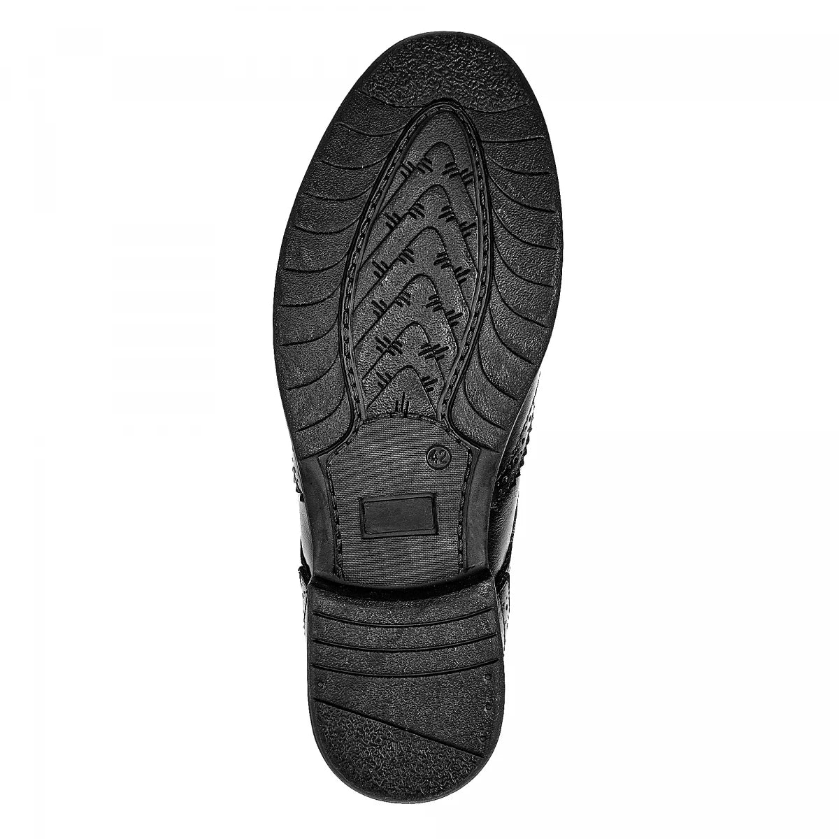 Pure Leather Formal Black Brogue – ADJ, MFBRG529BL