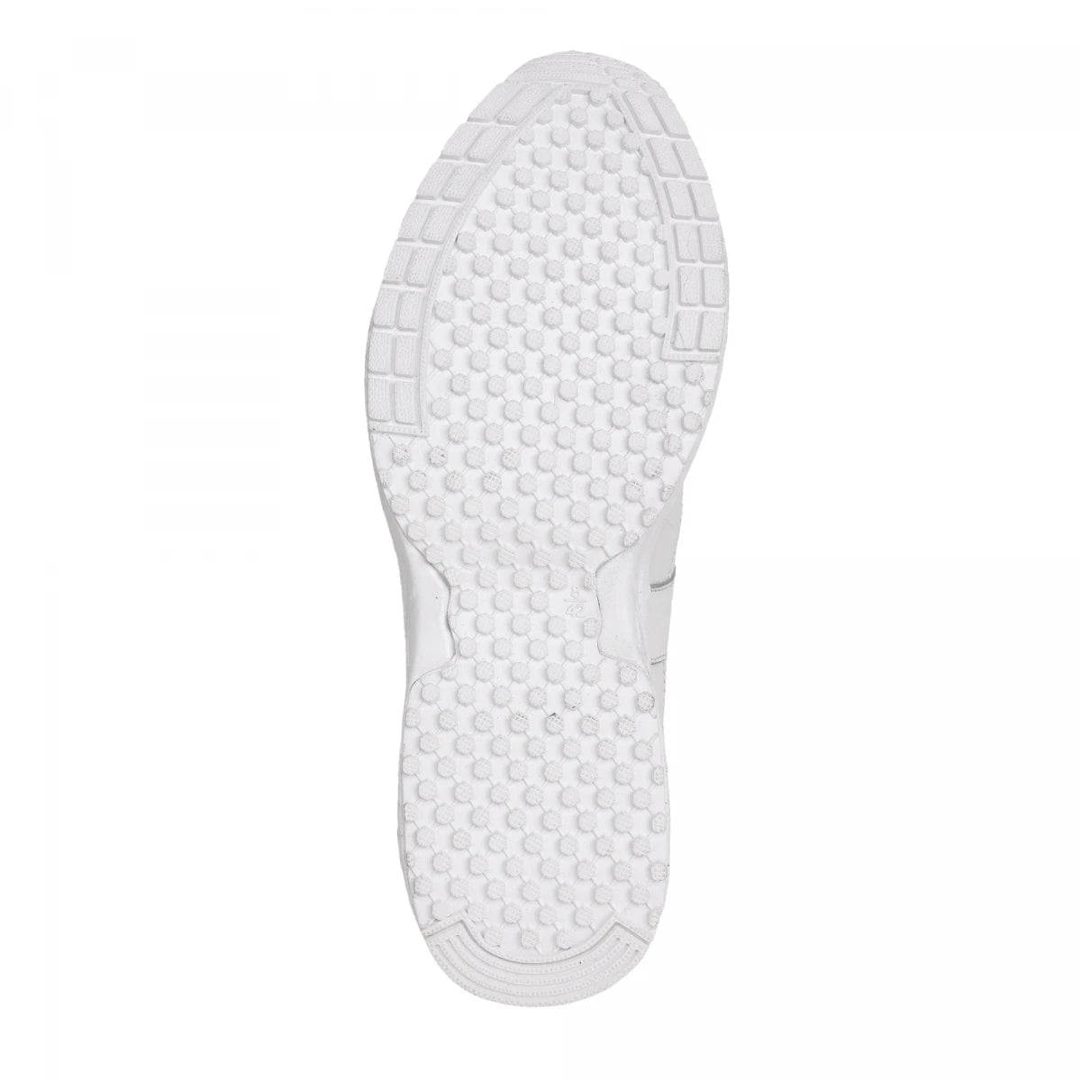Pure Leather White Sports Shoes with Rubber Outsole - MarathonJCO