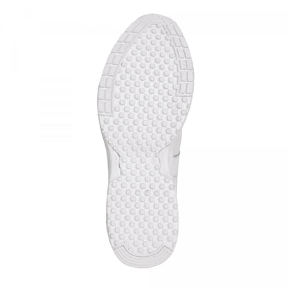 Pure Leather White Sports Shoes with Rubber Outsole - MarathonJCO