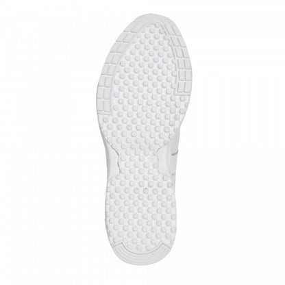 TZARO White Running Shoe with Leather & Powerful Cushioning - MarathonJCO