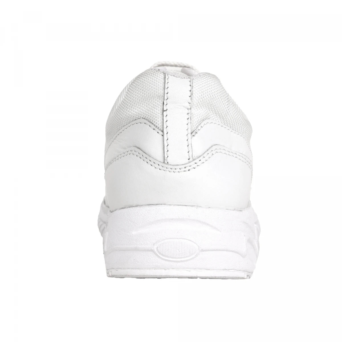 Pure Leather White Sports Shoes with Rubber Outsole - MarathonJCO