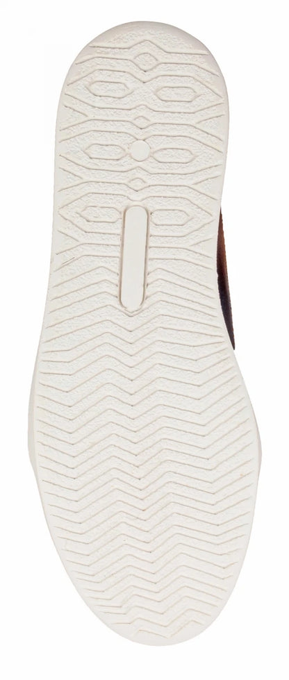 Pure Leather  Navy-Blue & Tan Color  Slip-On Sneaker - Optimus, OPT302BLUTAN