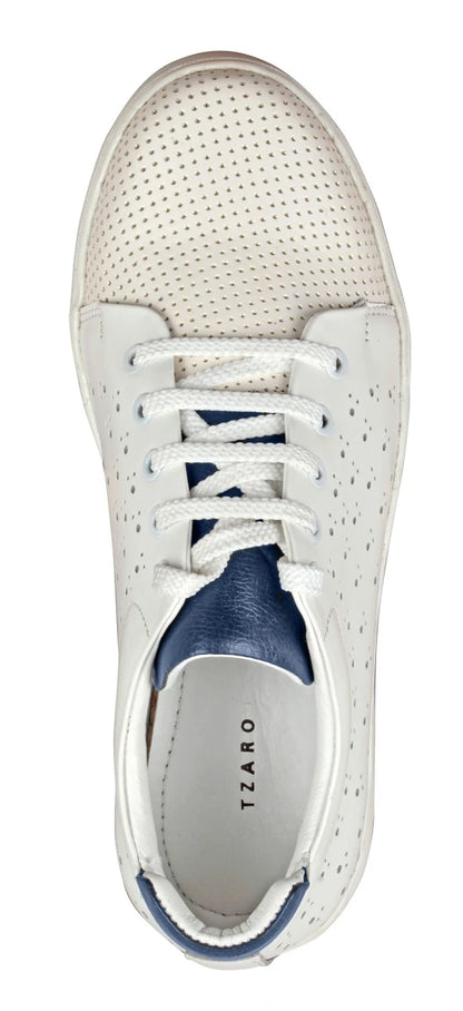Pure Leather White Sneakers - ELVIS 2, OPT302WHIT