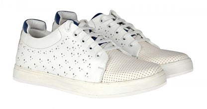Pure Leather White Sneakers - ELVIS 2, OPT302WHIT
