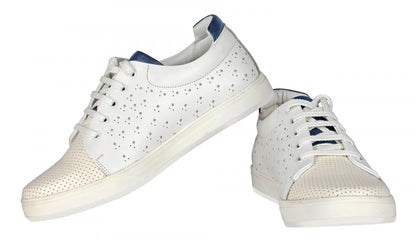 Pure Leather White Sneakers - ELVIS 2, OPT302WHIT