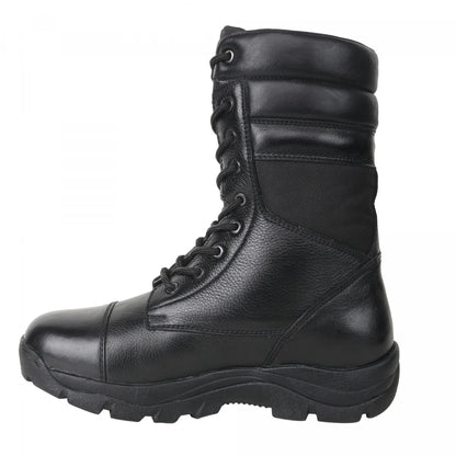 TZARO Pure Leather Black Tactical Boots Designed for Naval Personale – Pearl