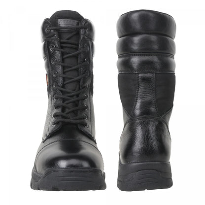TZARO Pure Leather Black Tactical Boots Designed for Naval Personale – Pearl