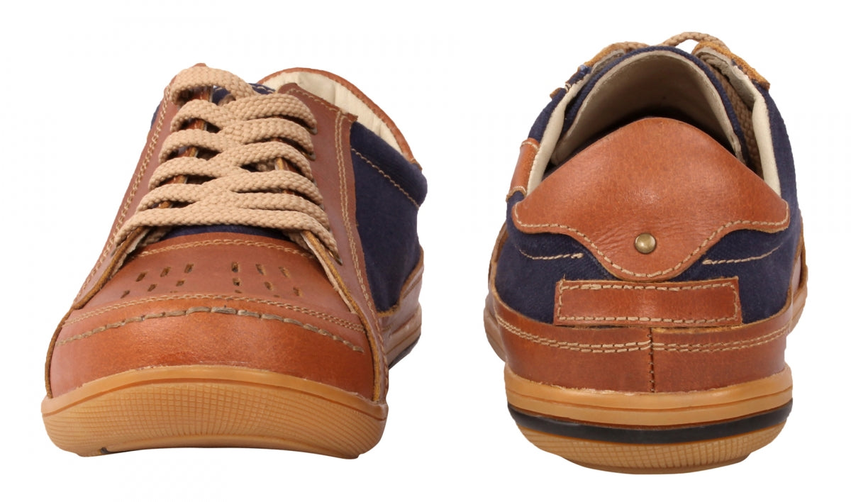 TZARO Tan Color Genuine Leather Casual Shoes - RODEN411TAN