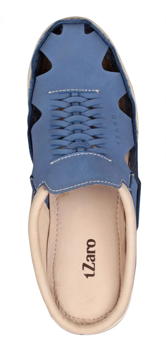 Pure Leather Navy-Blue Sandal - Blue Hector, RON4110NUBLU
