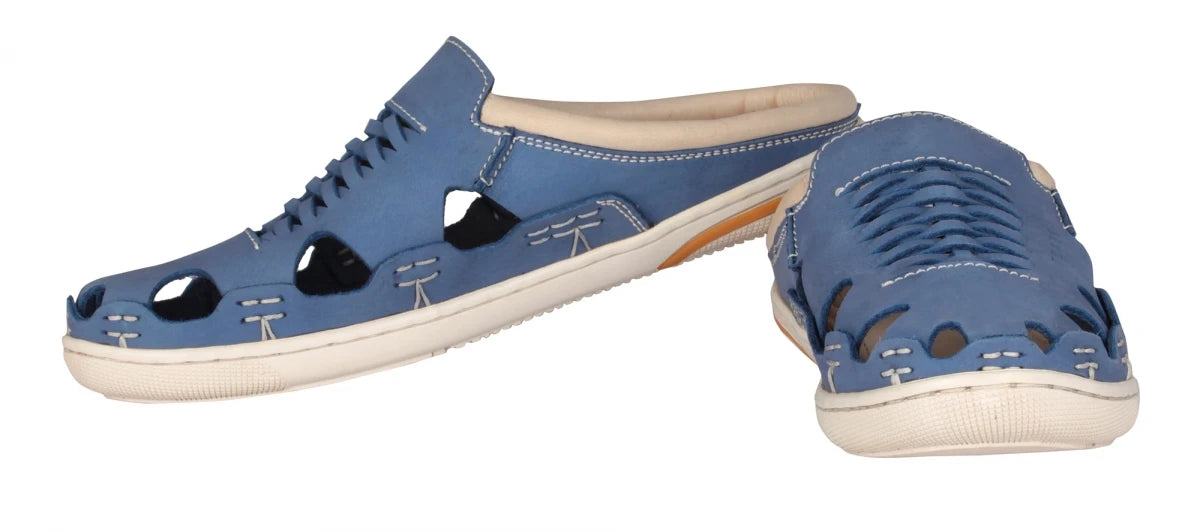 Pure Leather Navy-Blue Sandal - Blue Hector, RON4110NUBLU