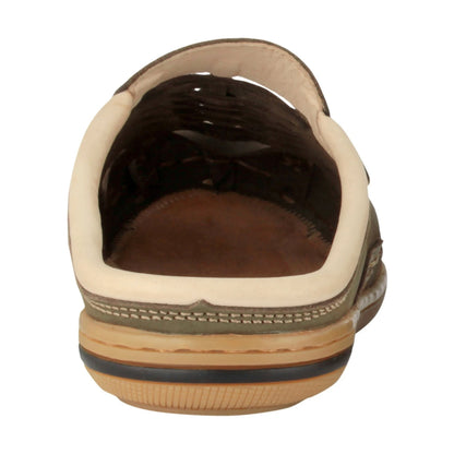 Pure Leather Olive-Green Sandal - Olive Hector, RON4110NUOLV