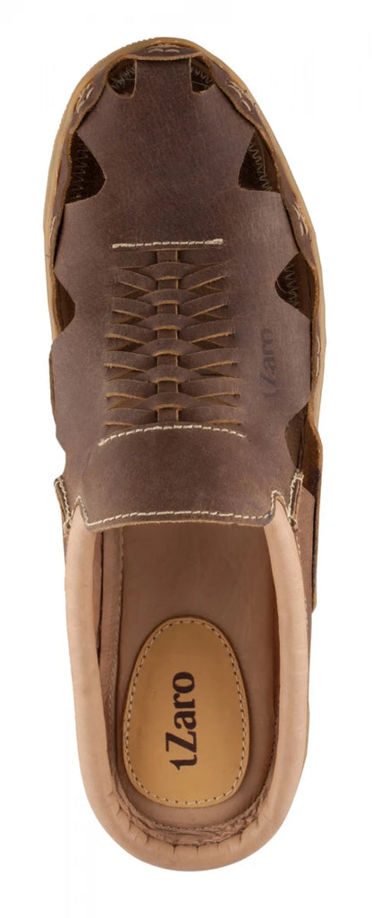 Pure Leather Mule, with Rubber Sole  - Hector (Brown), RON412BRWOPU