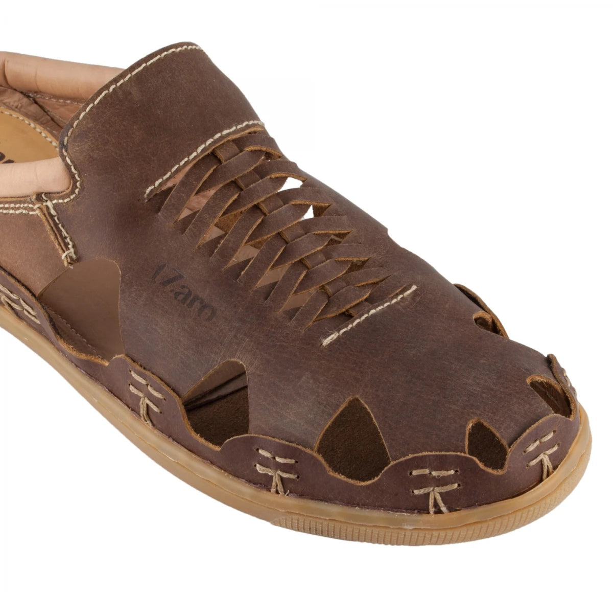 Pure Leather Mule, with Rubber Sole  - Hector (Brown), RON412BRWOPU