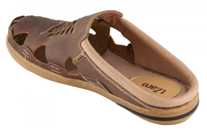 Pure Leather Mule, with Rubber Sole  - Hector (Brown), RON412BRWOPU