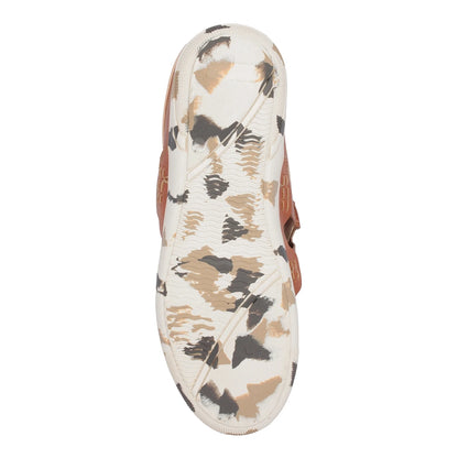 Pure Leather Mule, with Rubber Sole - Hector (Camo-Tan), RON419CMTAN