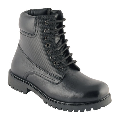Pure Leather Rugged Black Boot -  Ronda