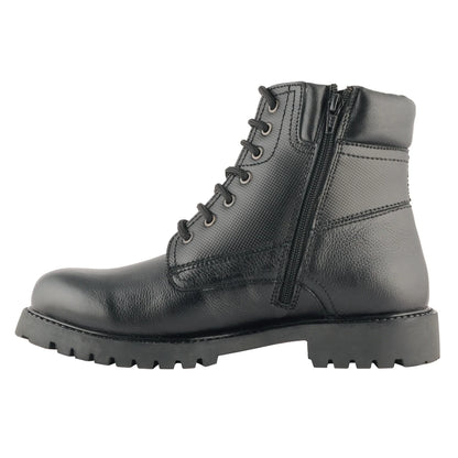 Pure Leather Rugged Black Boot -  Ronda