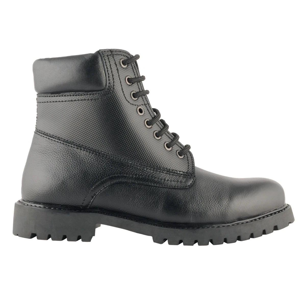 Pure Leather Rugged Black Boot -  Ronda