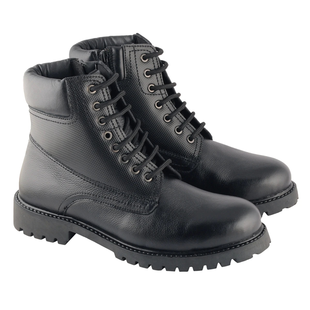 Pure Leather Rugged Black Ankle Boot — Ronda | Men's Boot with TR Sole