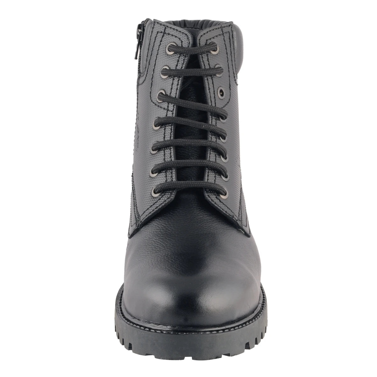 Pure Leather Rugged Black Boot -  Ronda