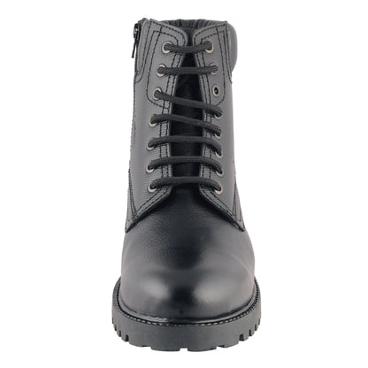 Pure Leather Rugged Black Boot -  Ronda