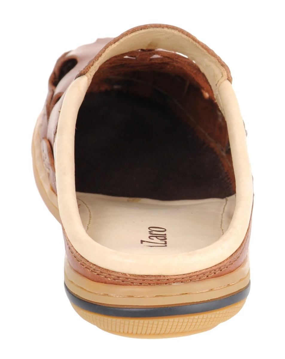 Pure Leather Mule, with Rubber Sole - Hector (Tan), RONNY4105TAN