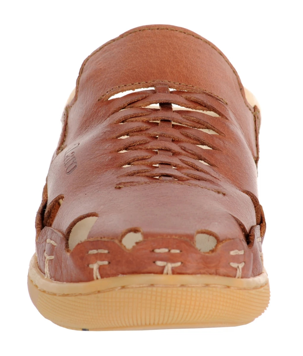 Pure Leather Mule, with Rubber Sole - Hector (Tan), RONNY4105TAN