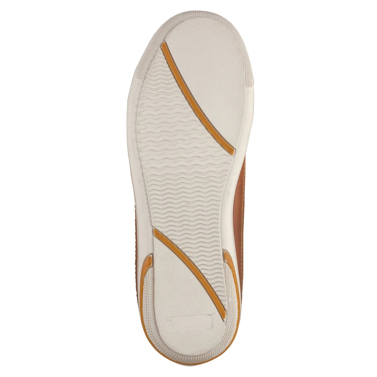 Pure Leather Tan Sneaker with White Rubber Sole - Atlanta (Tan), RONWH417TAN