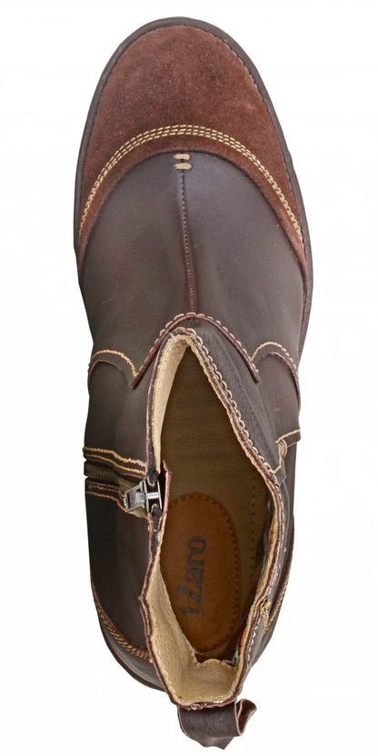 Pure Leather Chocolate Color Boots  - Bolt, SAHA3214CHCURV