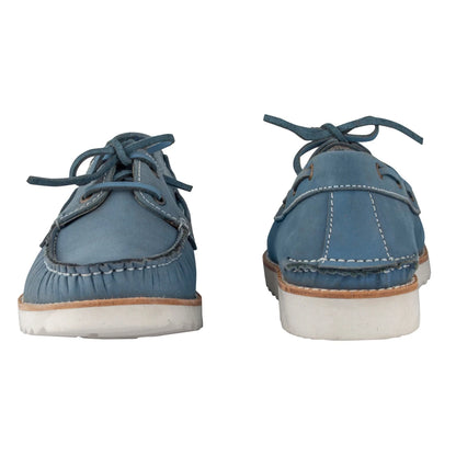 Pure Leather, Super Light, Boat Shoes - Float (Blue), SLBOAT115BLU