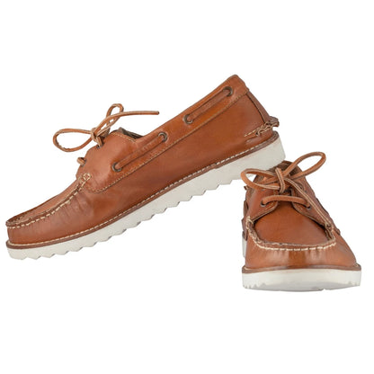 Pure Leather, Super Light, Boat Shoes - Float (Tan), SLBOAT116TAN