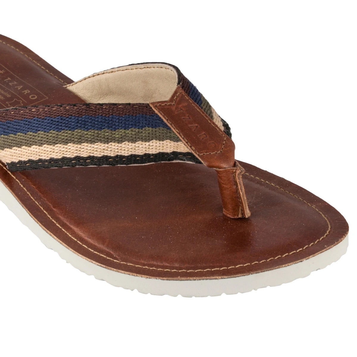 Pure Leather, Super-light, Slippers - Cloud (Dark-Tan), SLP9502DTN
