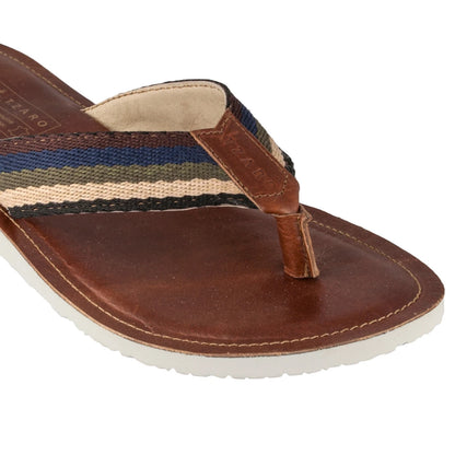 Pure Leather, Super-light, Slippers - Cloud (Dark-Tan), SLP9502DTN