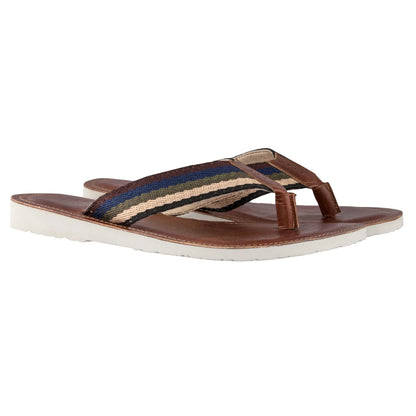 Pure Leather, Super-light, Slippers - Cloud (Dark-Tan), SLP9502DTN