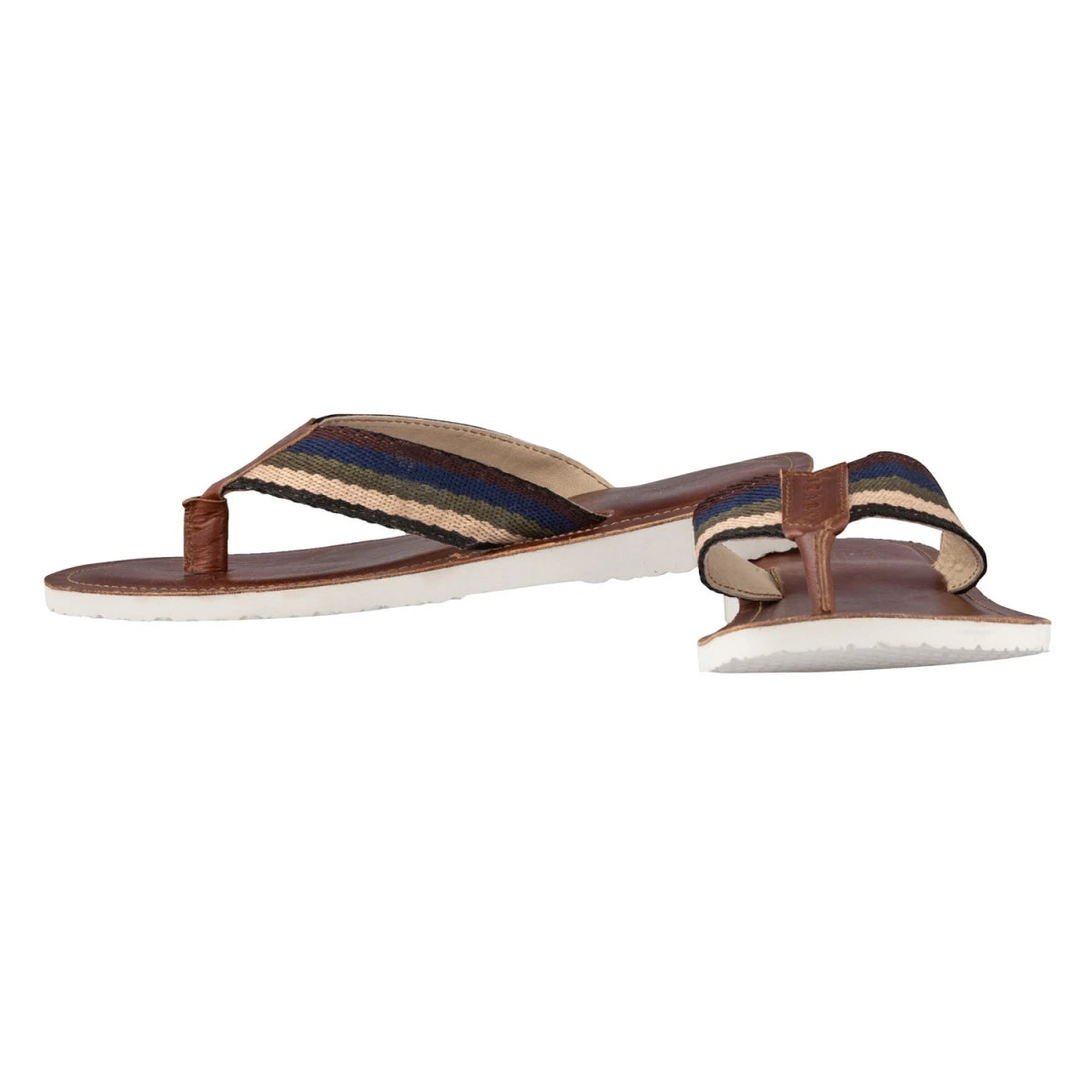 Pure Leather, Super-light, Slippers - Cloud (Dark-Tan), SLP9502DTN